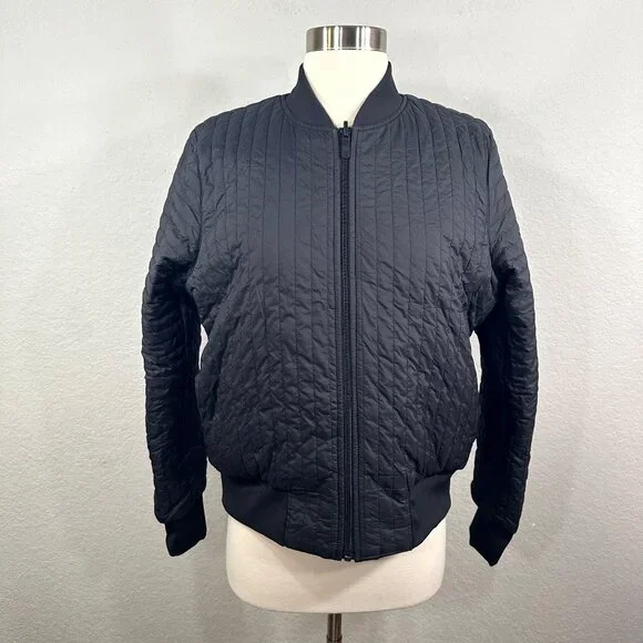 Lululemon Non-Stop Cotton Reversible Bomber Jacket in Black - Picture 2 of 16